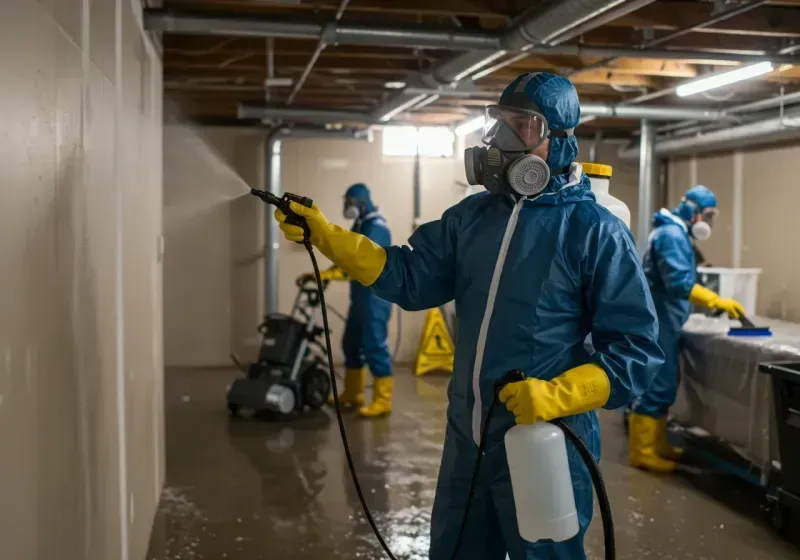 Basement Sanitization and Antimicrobial Treatment process in Cherokee County, NC